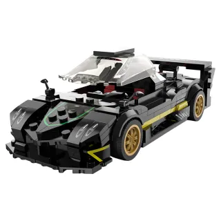 【瑪琍歐玩具】1:28 帕加尼Zonda R Bricks積木模型車-黑色/93900-B