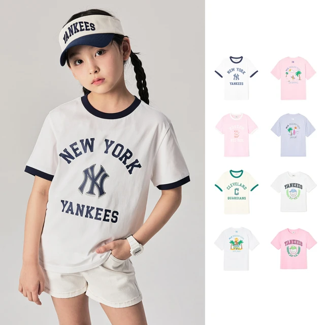 MLB 童裝 短袖T恤 Varsity系列 紐約洋基隊(7ATSV0443-50WHS)