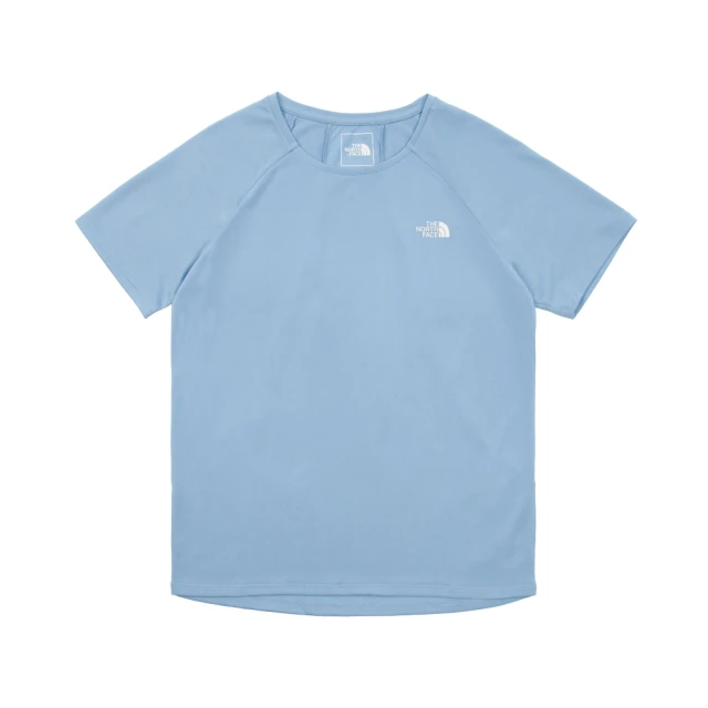 The North Face TNF 短袖上衣 吸濕排汗舒適 W REAXION S/S TEE 2.0 - AP 女 藍(NF0A8825QEO)