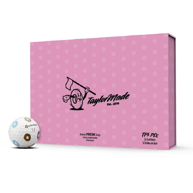 TaylorMade 限量版甜甜圈高爾夫球一打(TP5 PIX Donut GOLF BALLS)