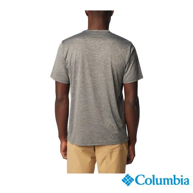 【Columbia 哥倫比亞 官方旗艦】男款-Columbia Hike™快排短袖上衣-深灰色(UAE14190DY/IS)