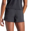 【adidas 愛迪達】Pacer Wvn High 女款 黑色 吸濕 排汗 高腰 側開衩 高強度 鍛煉 短褲  IT7760