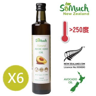 【壽滿趣-Somuch】紐西蘭頂級天然酪梨油(500mlx6)
