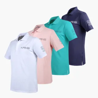【PING】男款網眼吸濕排汗抗UV高爾夫短袖POLO衫-共4色(GOLF/高爾夫球衫/PA24190)