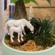 【沐森 Green Life】仿真白馬系列4入組 盆栽裝飾 小食玩 公仔 紓壓(一套4隻不同造型)