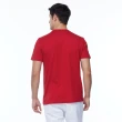 【NAUTICA】男裝 品牌地圖印花短袖T恤(紅色)