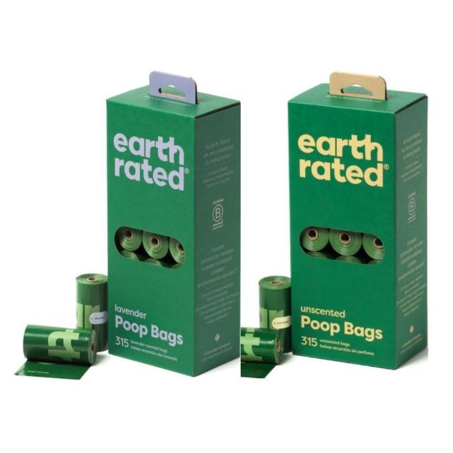 【Earth Rated】環保撿便袋-補充盒（3代）〈21捲裝 315抽〉(寵物環境清潔)