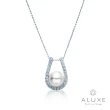 【ALUXE 亞立詩】18K金 天然淡水珍珠 鑽石項鍊 幸運馬蹄鐵 NN0680