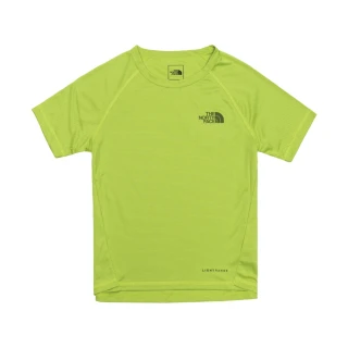 【The North Face 官方旗艦】北面兒童綠色吸濕排汗舒適透氣短袖T恤｜87Z6PIZ