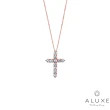 【ALUXE 亞立詩】18K金 鑽石項鍊 華麗十字 十字架 NN0719(3色任選)