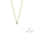 【ALUXE 亞立詩】18K金 鑽石項鍊 包鑲水滴 梨形鑽 NN0841(3色任選)