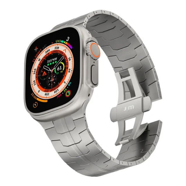 【Just Mobile】AppleWatch Ultra3/2/Ultra 49mm 鈦合金錶帶-極限款(相容 49mm Apple Watch)