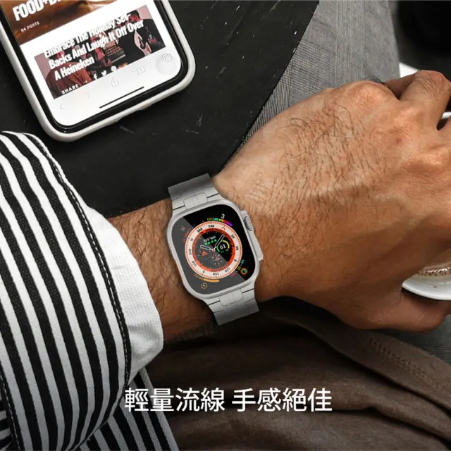 【Just Mobile】AppleWatch Ultra3/2/Ultra 49mm 鈦合金錶帶-極限款(相容 49mm Apple Watch)