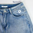 【betty’s 貝蒂思】水洗刷色彈性抓皺牛仔褲(淺藍)