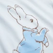 【奇哥官方旗艦】比得兔 嬰幼童裝 翻滾比得短袖側開內衣兔裝/包屁衣-天絲洞感緹花布(6-24個月)