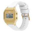 【Ice-Watch】ICE DIGIT RETRO系列 復古金框矽膠電子錶 32mm(七色任選)