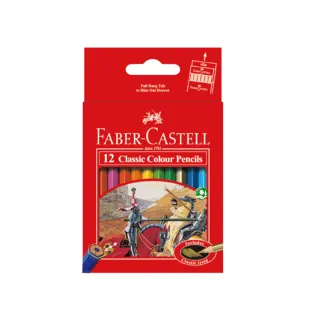 【Faber-Castell】115851 12色短桿油性鉛筆(色鉛筆)