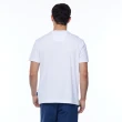 【NAUTICA】男裝 撞色條紋吸濕排汗短袖T恤(白色)