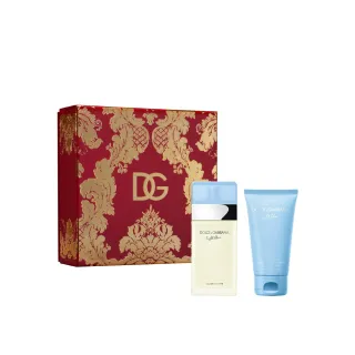 【DOLCE&GABBANA 杜嘉班納】淺藍女性淡香水 50ML 金緻禮盒(專櫃公司貨)