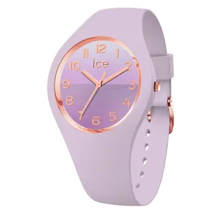 【Ice-Watch】地平線漸層系列 超薄矽膠錶帶 40mm 3H(粉紫色)