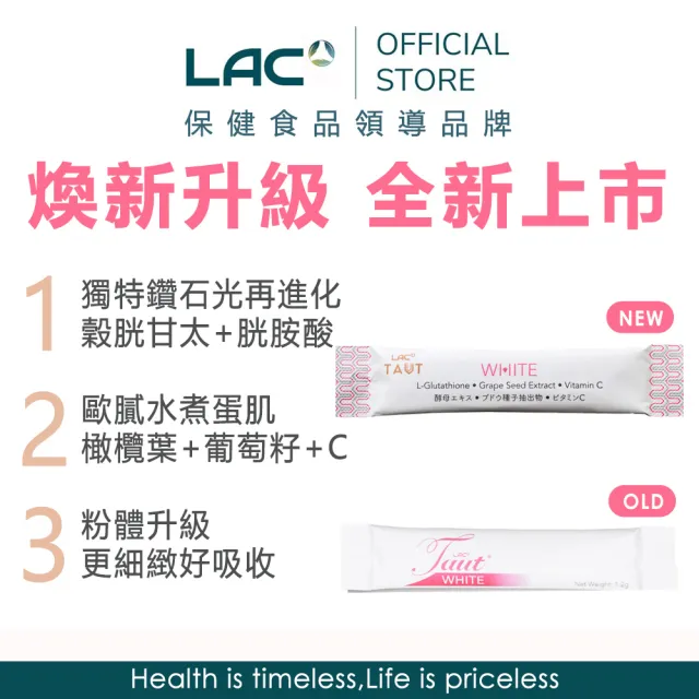 【LAC 利維喜】回原皙粉末x1入組(共30包/新裝上市/穀胱甘太/葡萄籽/維生素C/朝鮮薊)