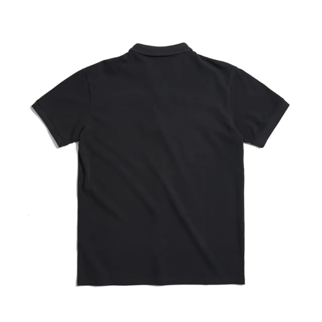 【EDWIN】男裝 日落基本Basic短袖POLO衫(黑色)