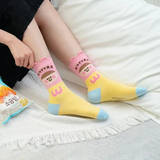【AHUA 阿華有事嗎】HUAER聯名襪款組合-4(MIT設計製造 女生襪子 文創禮贈品 襪子推薦)
