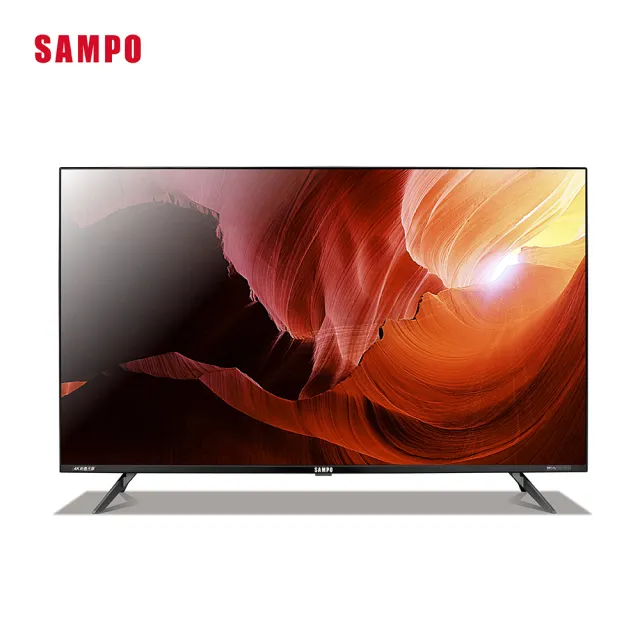 【SAMPO 聲寶】65型4KHDR新轟天雷Google智慧聯網顯示器+視訊盒(EM-65JDT230+MT-230)