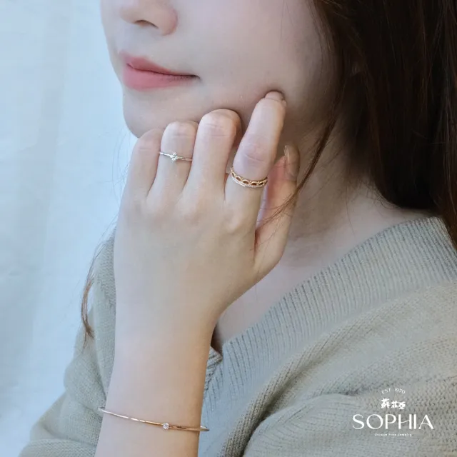 【蘇菲亞珠寶】14K玫瑰金 艾琳娜 鑽石手環