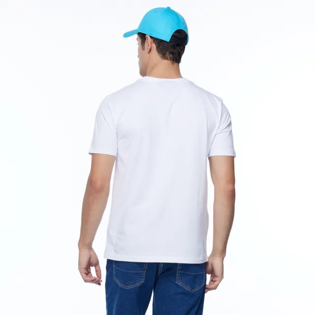 【NAUTICA】男裝 COMPETITION簡約品牌LOGO短袖T恤(白色)