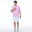 【NAUTICA】男裝 素色質感透氣短袖POLO衫(粉色)