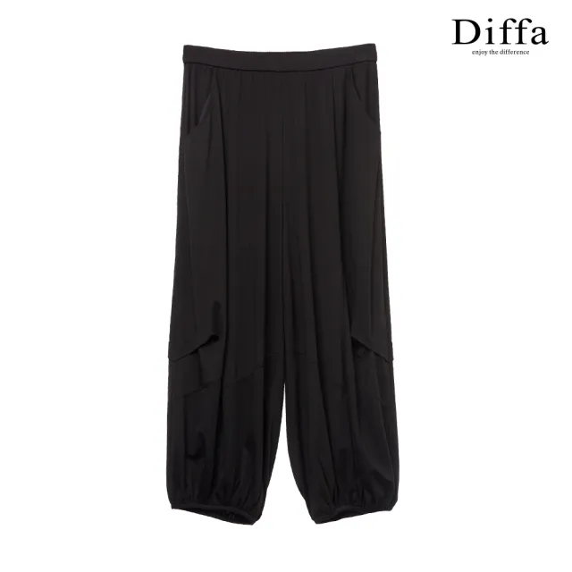 【Diffa】美型剪裁燈籠長褲-女