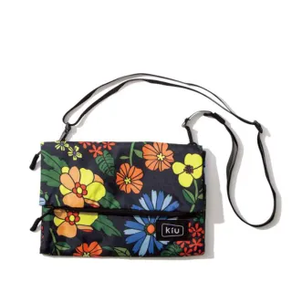 【KIU】交換禮物 日本 原廠貨 中性 WATER REPELLENT STORAGE SACOCHE 隨身包 健行/生活/旅行 罌粟花