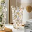 【好物良品】高款_美式輕奢波西米亞水晶玻璃花瓶(花藝花器 插花裝飾品 桌面餐桌擺飾)