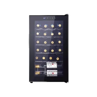 【Laptinc 拉普蒂尼】24瓶裝酒櫃  70L智慧恆溫酒櫃(冷藏冰箱 葡萄酒櫃 紅酒櫃 茶葉冷飲櫃)