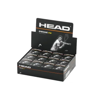 【HEAD】壁球 Squash Prime 雙黃點 12入盒裝 287306(比賽用球)