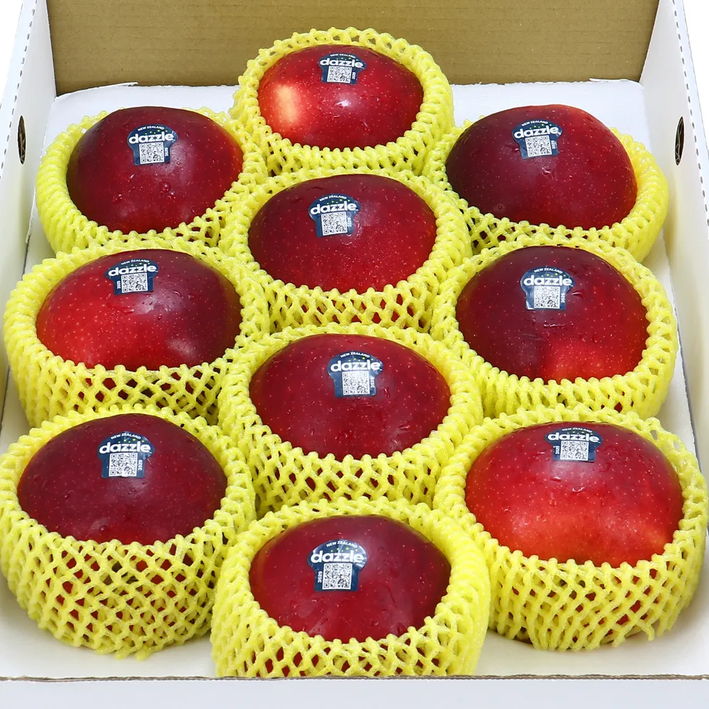 【愛蜜果】紐西蘭Dazzle蘋果10顆禮盒x1盒(約3公斤/盒_炫光/炫麗/閃耀_PG級)