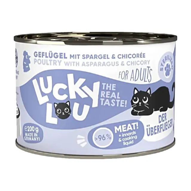 【Lucky Lou 幸運喵】無穀主食貓罐200gx6罐(主食/全齡貓)