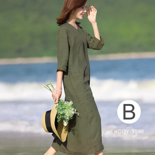 【Pure 衣櫃】日系時尚顯瘦連身裙洋裝(KDDY-3966/3596/1191/6454/6067)