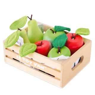 【LE TOY VAN】角色扮演系列-蘋果西洋梨水果盒木質玩具組(TV191)