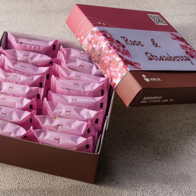 【百佳烘焙】滿10盒出貨團購任選區 草莓玫瑰起司條(團購優惠價)