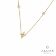 【ALUXE 亞立詩】10K金 鑽石項鍊 金色星芒 迪士尼 阿拉丁系列 NNDA006