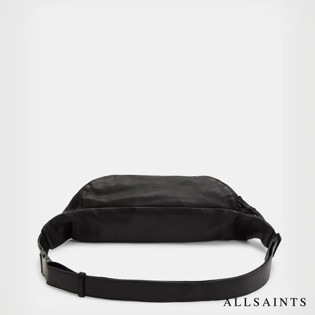 【ALLSAINTS】OPPOSE 低調牛皮LOGO 斜背包腰包 MB511W