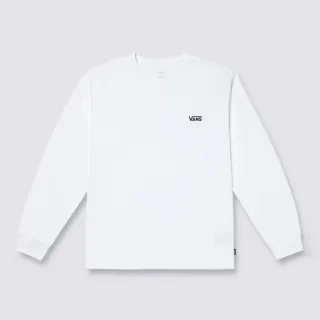 【VANS 官方旗艦】Logo Classic 男女款白色長袖大學T