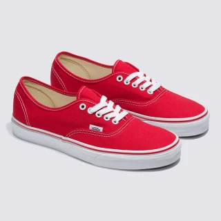 【VANS 官方旗艦】Authentic 男女款紅色滑板鞋