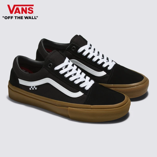 【VANS 官方旗艦】Skate Old Skool 男女款黑色專業滑板鞋