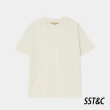 【SST&C 新品９折】白V領短袖針織衫8662403001