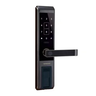 【WAFERLOCK維夫拉克】L396五合一指紋辨識智慧電子鎖(藍牙近端App+指紋+卡片+密碼+鑰匙)