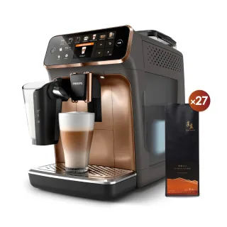 【Philips 飛利浦】LatteGo★全自動義式咖啡機(EP5447/84香檳金)