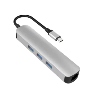【HyperDrive】6-in-1 USB-C Hub-銀(適用M1/M2/M3)
